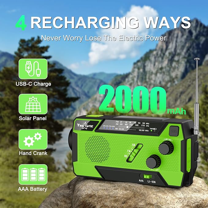 7400mWh NOAA Emergency Weather Radio - Image 5