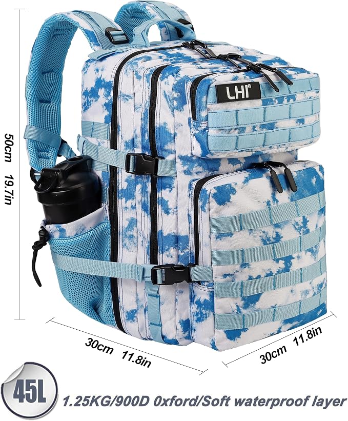 LHI Military Tactical Backpack for Men and Women 45L Army 3 Days Assault Pack - Image 3