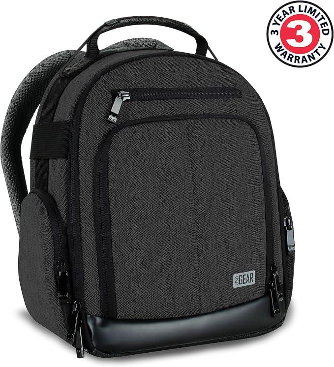 USA Gear Audio Equipment Backpack Fits Audio-Technica System 10, Shure BLX4 - Image 6