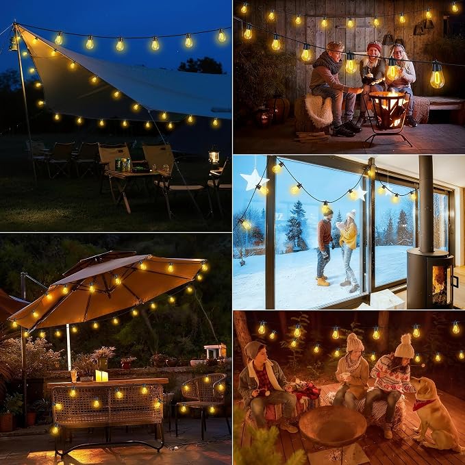 LED Outdoor String Lights, 50FT Patio Lights - Image 8