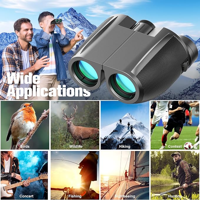 Binoculars 12x50 for Adults and Kids Night Vision Binoculars Compact Binocular - Image 5