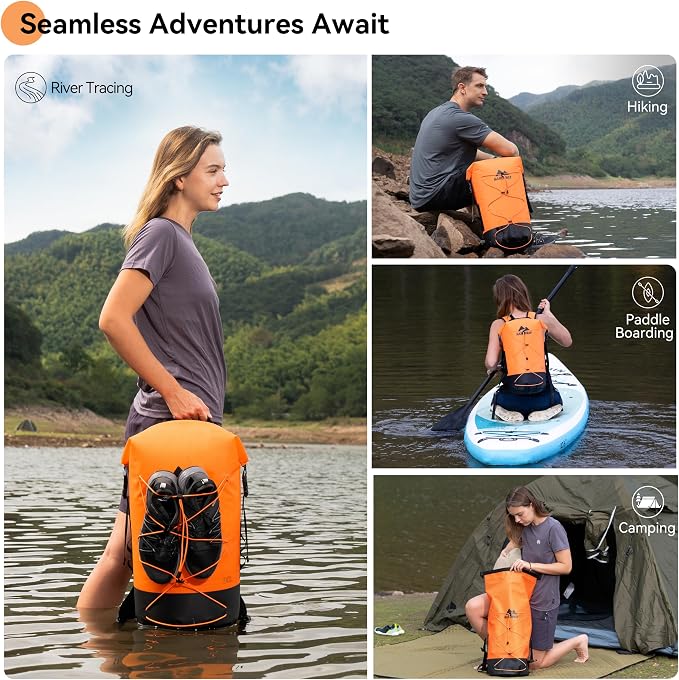MARCHWAY Floating Roll Top Dry Bag, Flexible Lightweight TPU Waterproof - Image 7