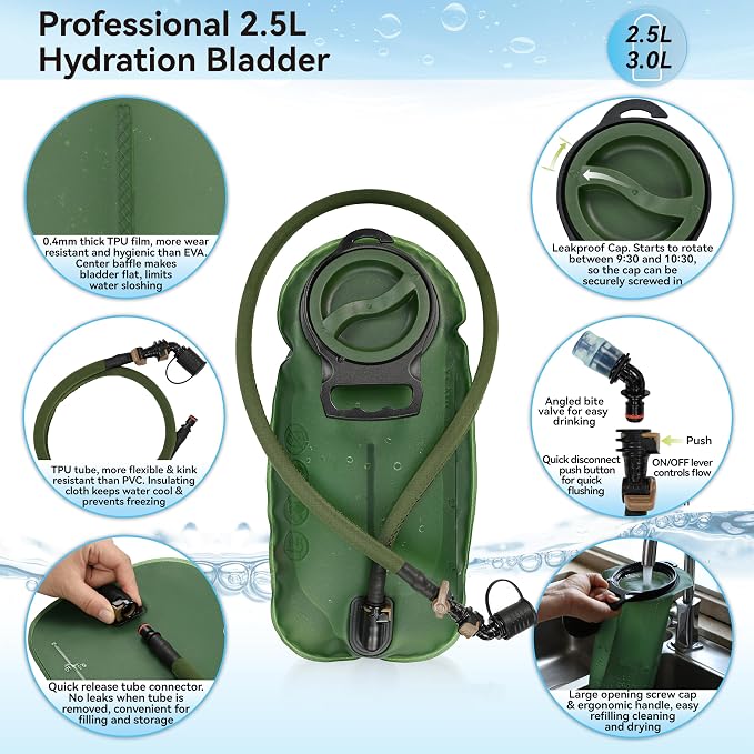 MARCHWAY Tactical Molle Hydration Pack - Image 5