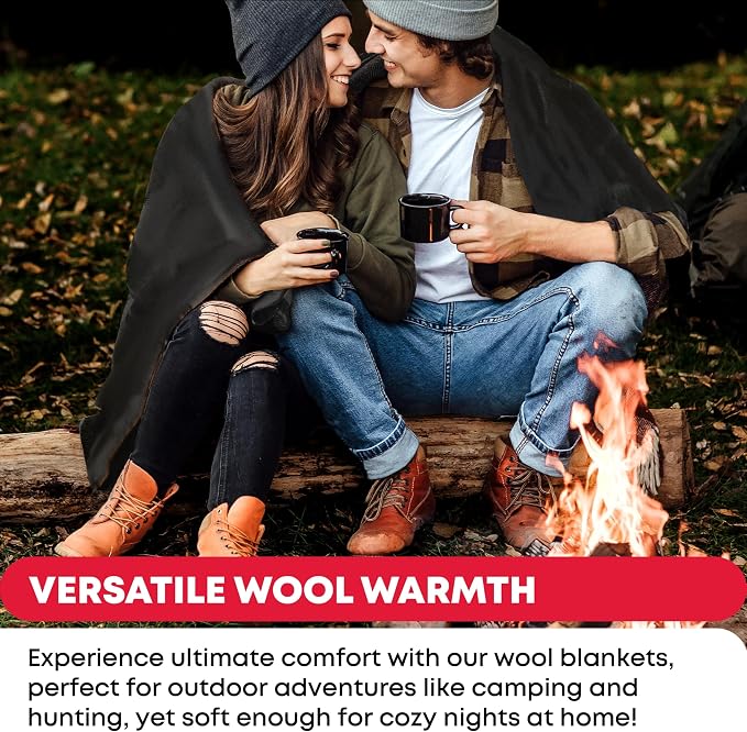 Ever Ready First Aid Military Wool Blanket 80% Wool - Image 3