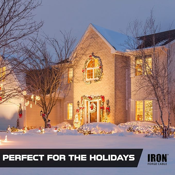 IRON FORGE CABLE 12 Gauge Extension Cord 25 Ft Lighted End - Image 6