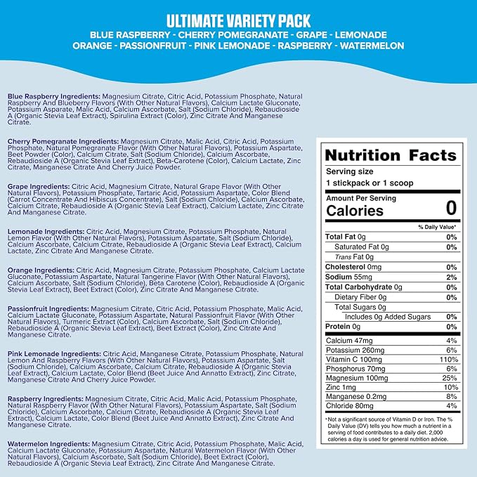 Ultima Replenisher Daily Electrolyte Powder – Ultimate Variety Pack, 36 - Image 3