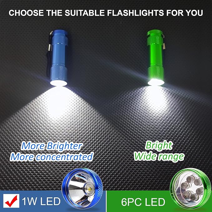 FASTPRO 20-Pack 100 Lumen Super Bright Aluminum LED Flashlights Set, - Image 6