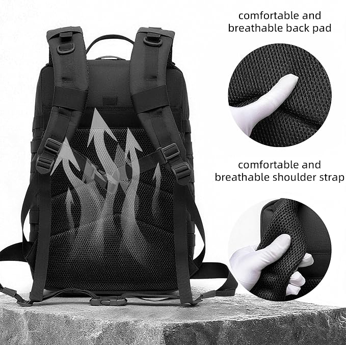 aiGear 50L Military Tactical Backpack 3 Days Assault Pack Large Day Backpack - Image 5