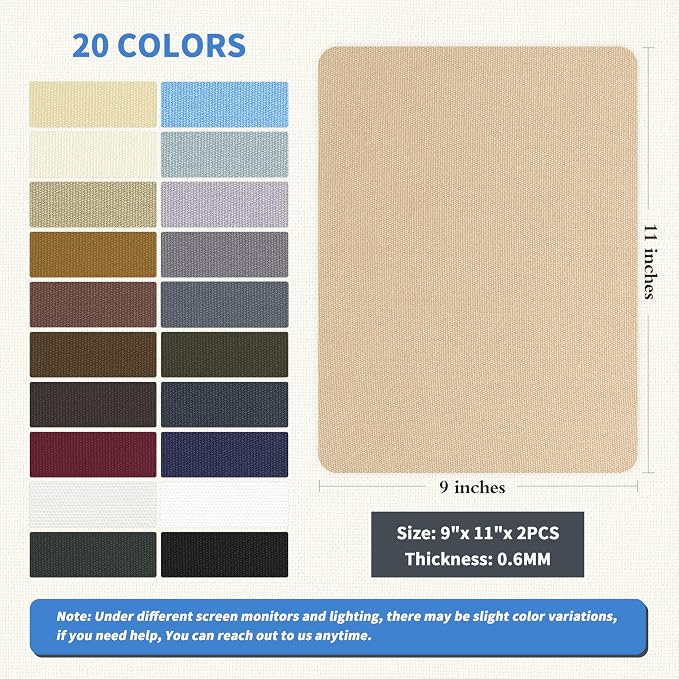 KING MOUNTAIN Canvas Repair Patch 9 x11 Inch 2 Pcs Self-Adhesive Waterproof - Image 2