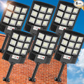 Solar Street Lights Outdoor Waterproof, 6500K LED Dusk to Dawn Solar Light by Vipzon