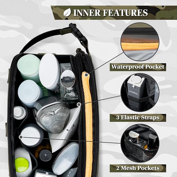 PAVILIA Extra Large Tactical Toiletry Bag - Image 3