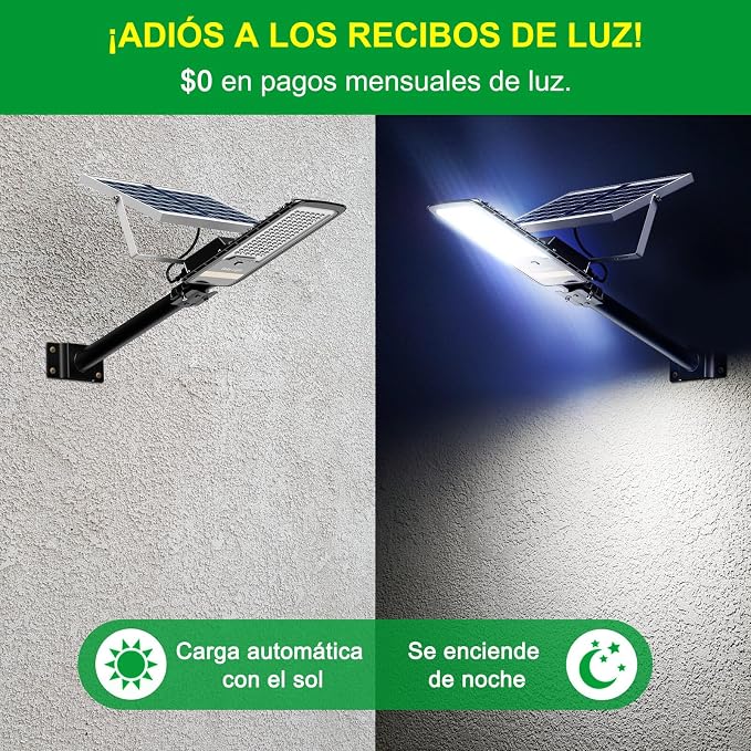 Engrepo Solar Street Lights Outdoor, 15000lm IP67 Waterproof Flood Light - Image 5