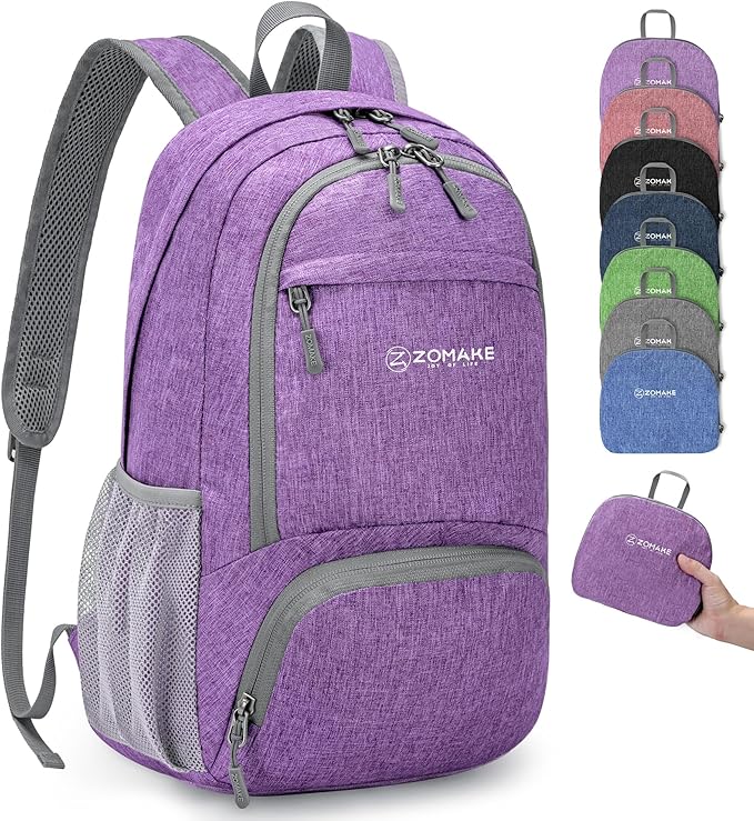 ZOMAKE Ultra Lightweight Packable Backpack 20L, Small Foldable Backpacks Hiking by ZOMAKE