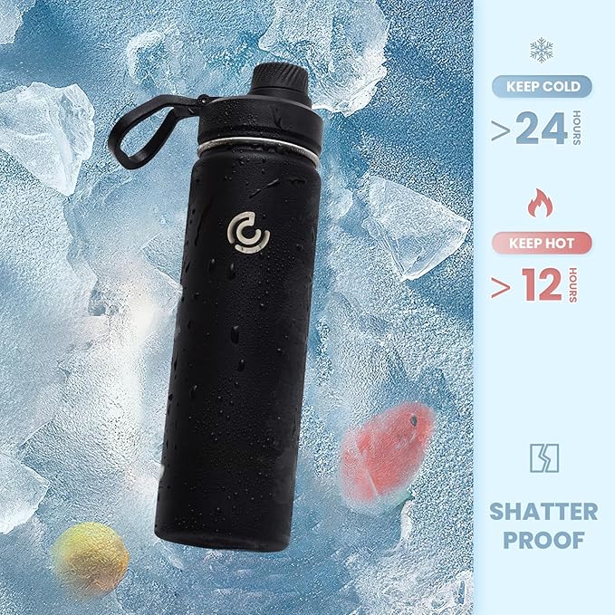 Sports Water Bottle 22oz, Insulated Water Bottle - Image 4