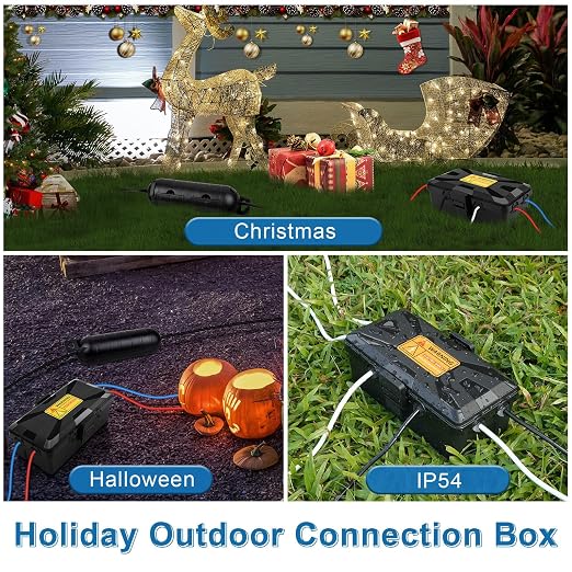 NineLeaf Outdoor Electrical Box Waterproof, Medium Weatherproof Electrical Box - Image 4
