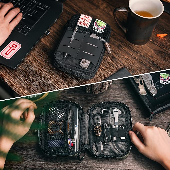 TACTICAL GEEK Block E2.0 EDC Compact Waist Pocket Pouch, Nylon Daily Utility - Image 7