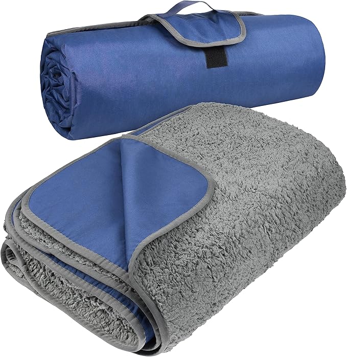 Tirrinia Large Waterproof Outdoor Blanket, Soft Warm Windproof Stadium Blanket by Tirrinia