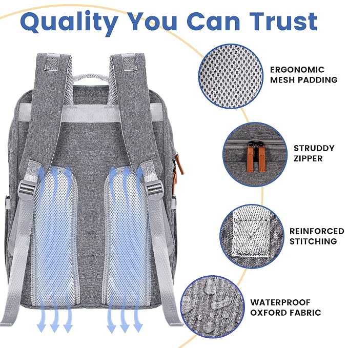 PILLANI Baby Diaper Bag Backpack - Image 4