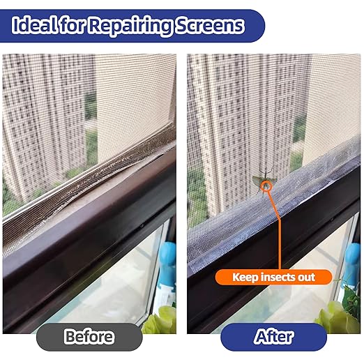KING MOUNTAIN Black Window Screen Repair Tape, 3inX20FT Heavy Duty Screen - Image 3