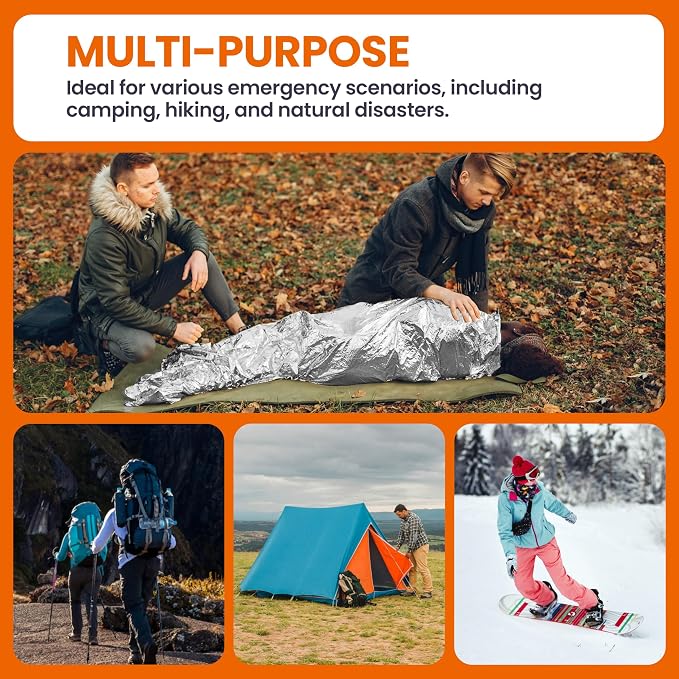 Emergency Blanket, Mylar Thermal Space Blanket - Image 3