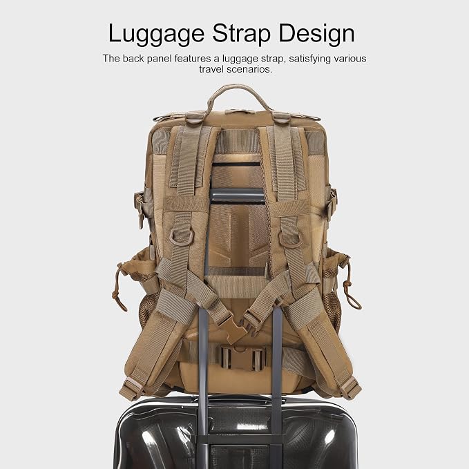 LHI Military Tactical Backpack for Men and Women 45L Army 3 Days Assault Pack - Image 3