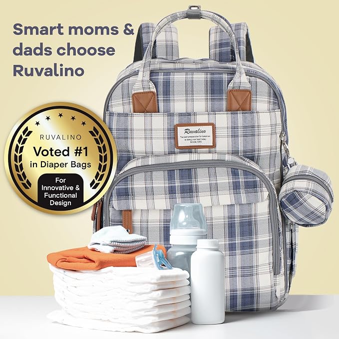RUVALINO Diaper Bag Backpack, Large Capacity, Waterproof - Image 8