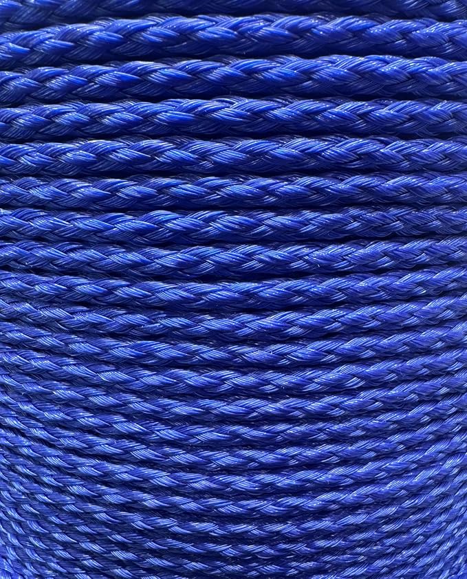 #8 X 1000' Blue Hollow Braid POLYPRO Rope - Image 3