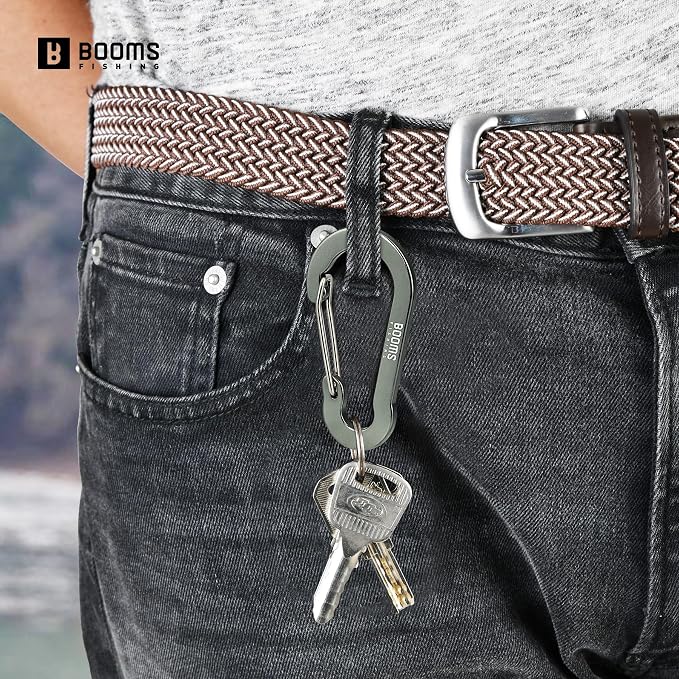 Booms Fishing CC5 Multi-Use Carabiner Clips, 10 Pack 2.3"/ 3.1" Caribeener Clips - Image 5