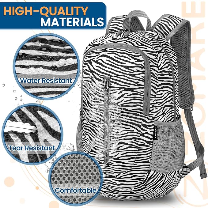 ZOMAKE Ultra Lightweight Packable Backpack 25L - Image 4