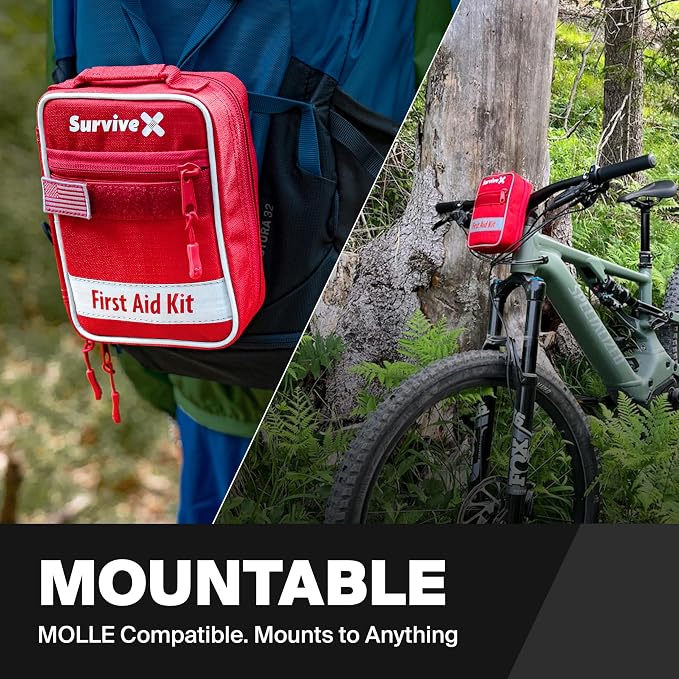 SurviveX Small First Aid Kit for Car, Travel & Home - Image 7