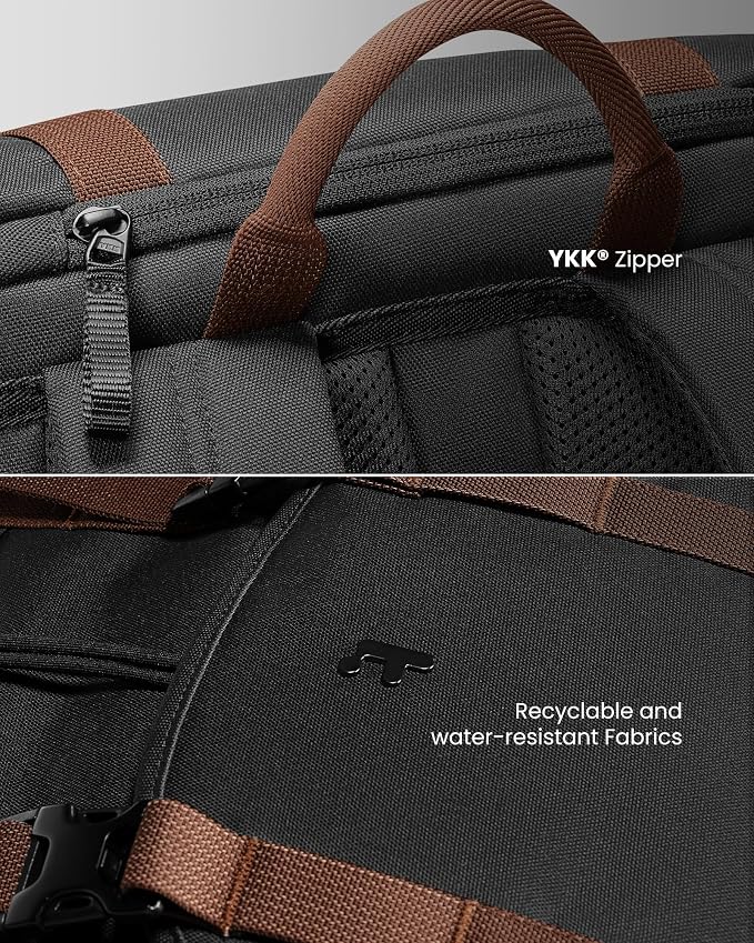 tomtoc Flap Laptop Backpack, Lightweight, Water-Resistant Casual Daypack - Image 7