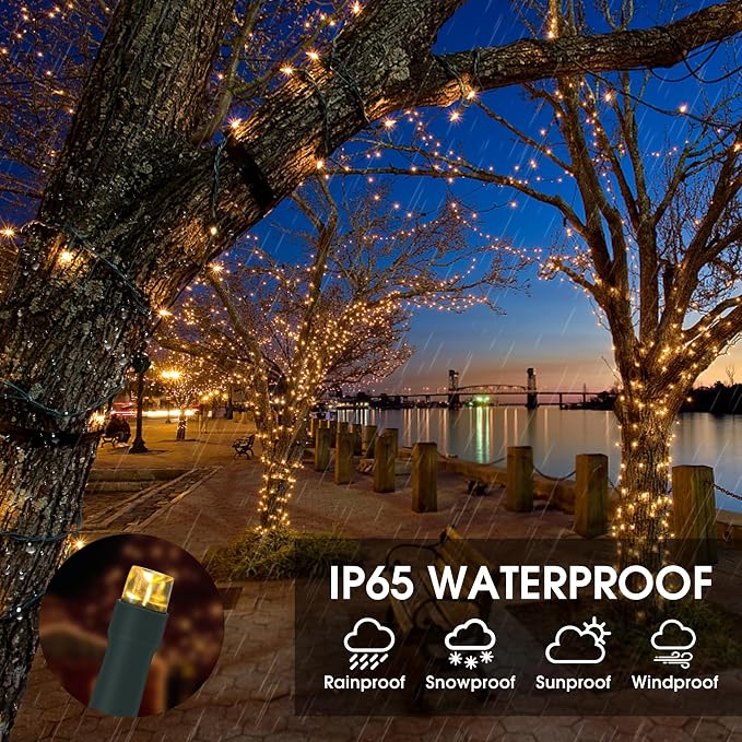 Vimorg Solar String Lights Outdoor, 2 Pack 170FT 480 LED Waterproof Solar - Image 4