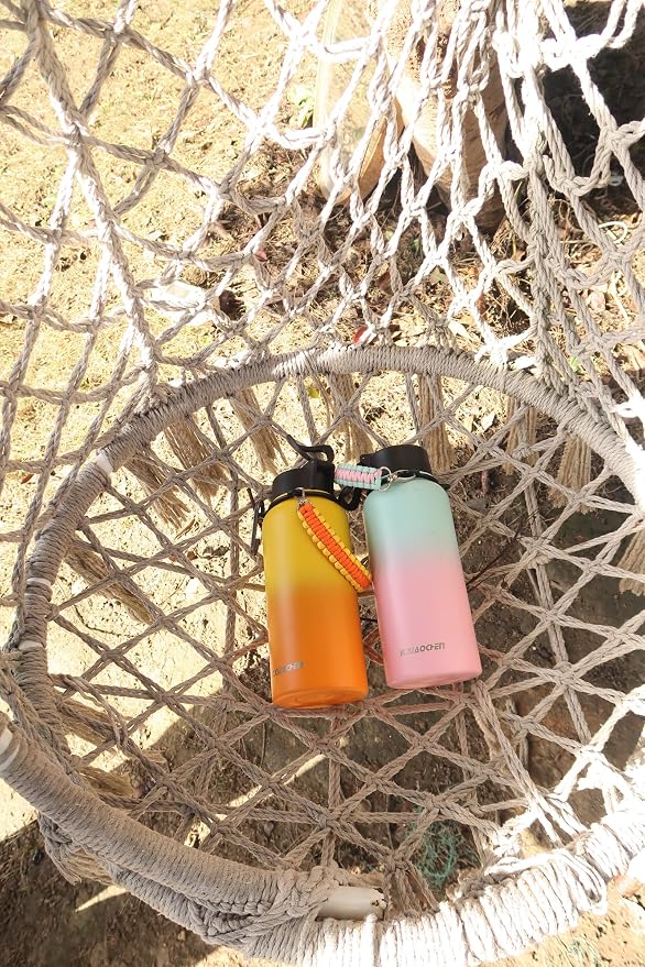 KXIAOCHEN Insulated Water Bottle, Stainless Steel Water Bottle, 2 Lids - Image 9