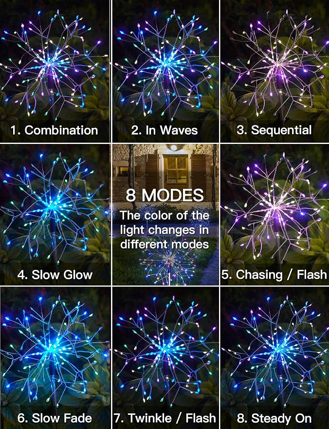 suddus Solar Garden Lights Outdoor Waterproof Decorative, Solar Fairy Lights - Image 5