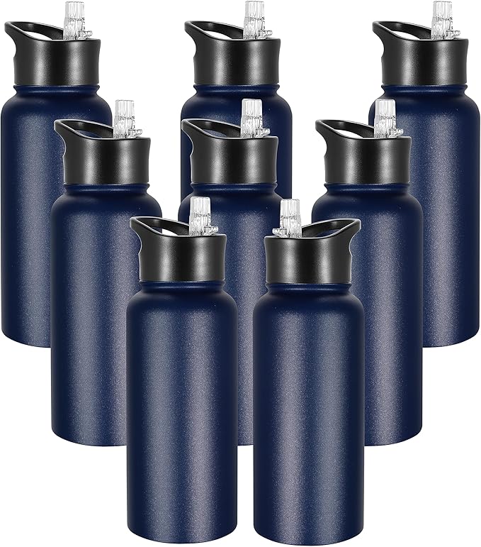 VEGOND 32 oz Insulated Water Bottle Bulk Stainless Steel Metal Water Bottles by VEGOND