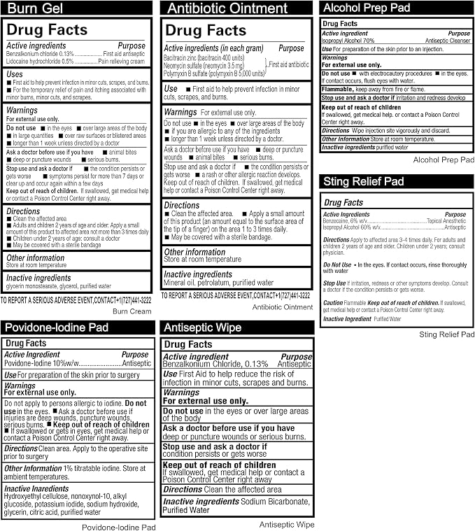 General Medi 420 Pieces Professional First Aid Kit - Image 9
