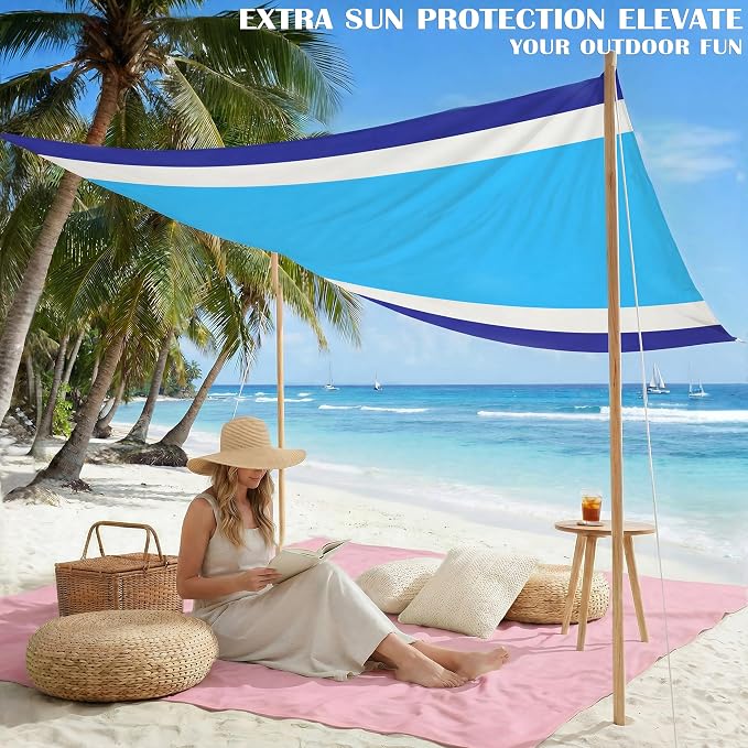 Famstar Beach Blanket Oversized Extra Large 78" X 81", Waterproof Sandproof - Image 4
