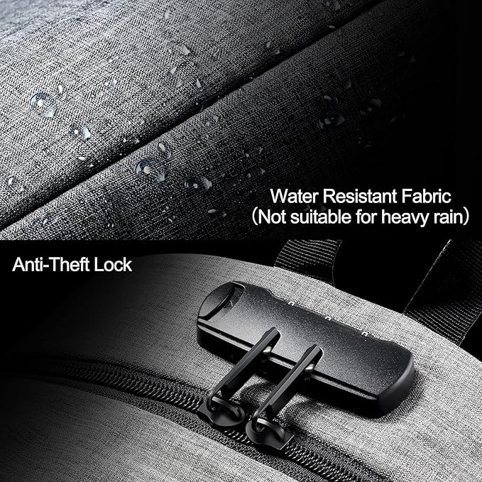 Tzowla Travel Laptop Backpack Water Resistant Anti-Theft Bag - Image 2