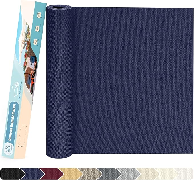KING MOUNTAIN Canvas Repair Patch 16×30 Inch Self-Adhesive Waterproof Fabric by ForABetterHomeLife