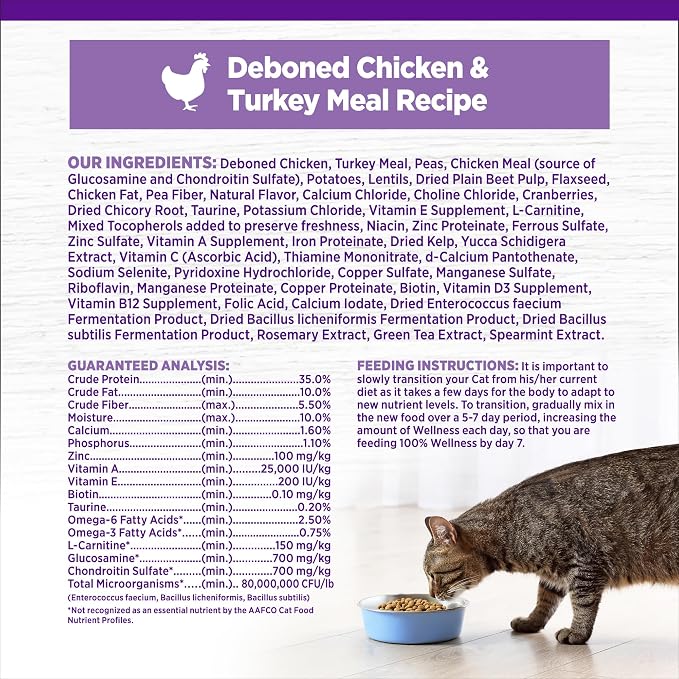 Wellness Complete Health Adult Dry Cat Food - Image 5