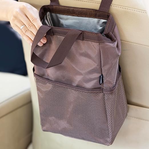 Ginsco New Leak-Proof Travel Trash Bag, Hanging Car Trash Can by Ginsco