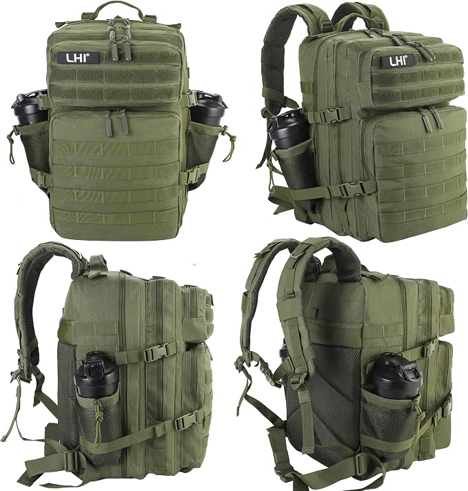 LHI Military Tactical Backpack for Men and Women 45L Army 3 Days Assault Pack - Image 2