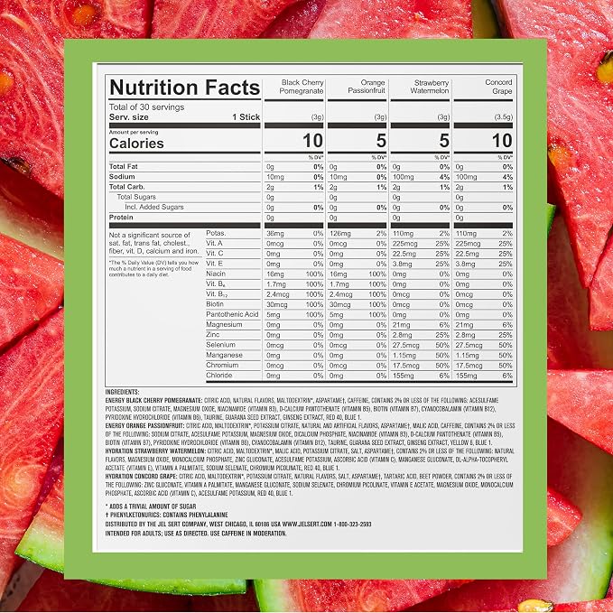 PURE KICK Energy and Hydrate Singles To Go Drink Mix Variety Pack, Strawberry - Image 2