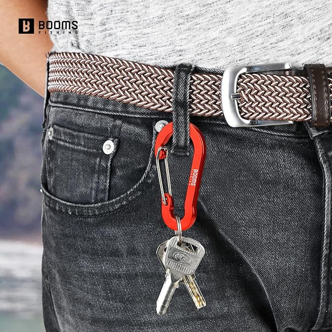 Booms Fishing CC5 Multi-Use Carabiner Clips, 10 Pack 2.3"/ 3.1" Caribeener Clips - Image 5