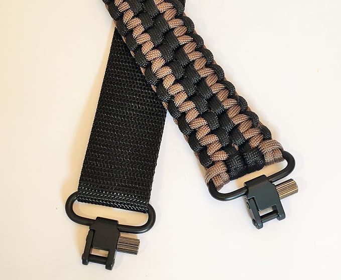 Extra Wide Gun Sling Paracord 550 Adjustable w/Swivels - Image 3