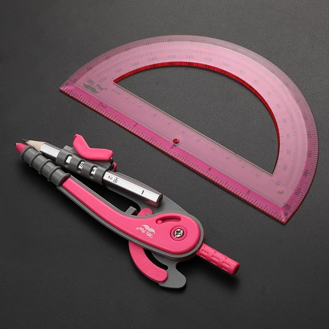 Mr. Pen- Geometry Compass and Protractor Set, 6 Inch Compass, 6 Inch Protractor - Image 5