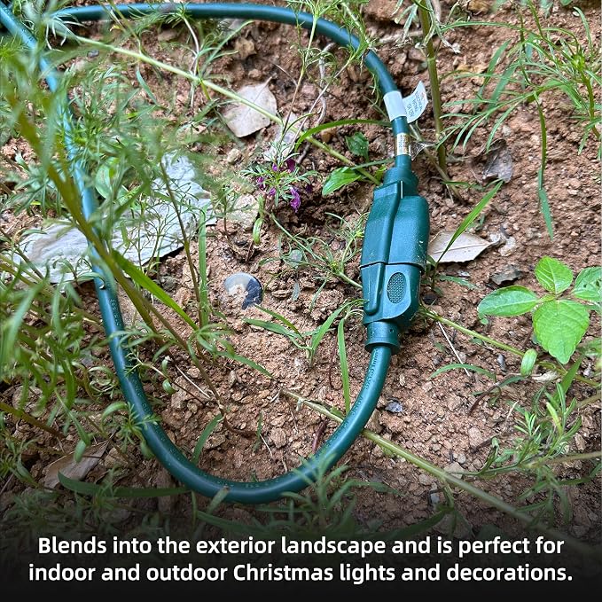 YOJOE Indoor Outdoor Extension Cord, 3 Prong 13A Weatherproof Power Cord - Image 4