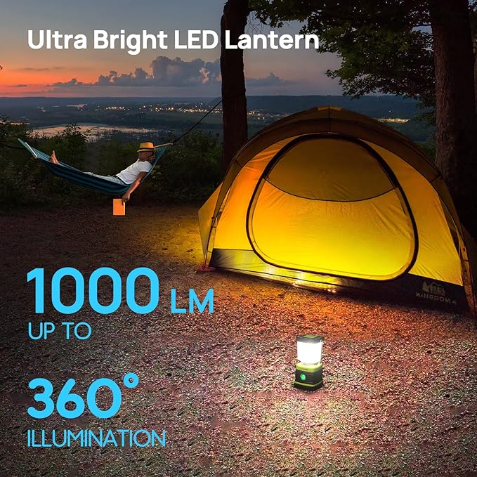 LED Camping Lantern Rechargeable, Consciot Camping Lights, 4 Light Modes - Image 2