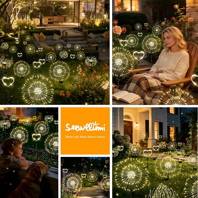 Solar Garden Lights Outdoor Decor Waterproof, Fairy Lights Solar Powered - Image 4