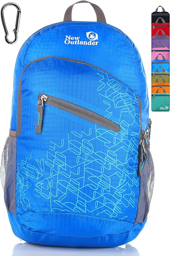 Outlander Packable Handy Lightweight Travel Hiking Backpack Daypack-Light Blue-L by Outlander